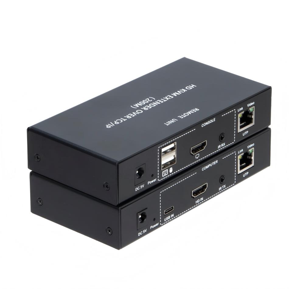  高清HDMI接口1080P  200米网线KVM延长器